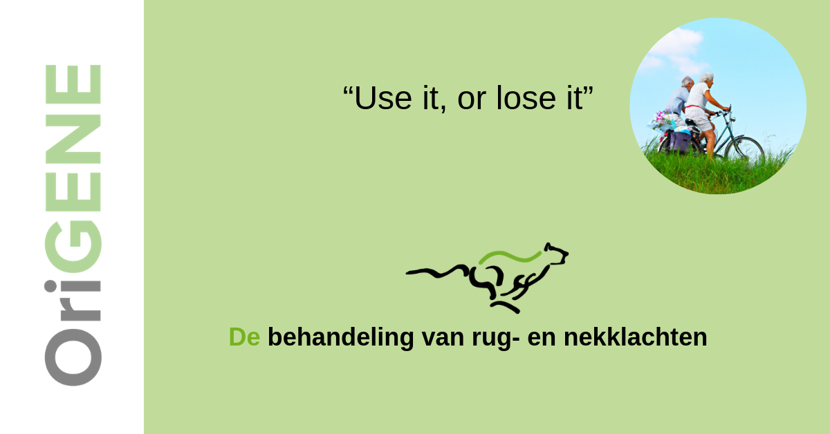 “Use it, or lose it”